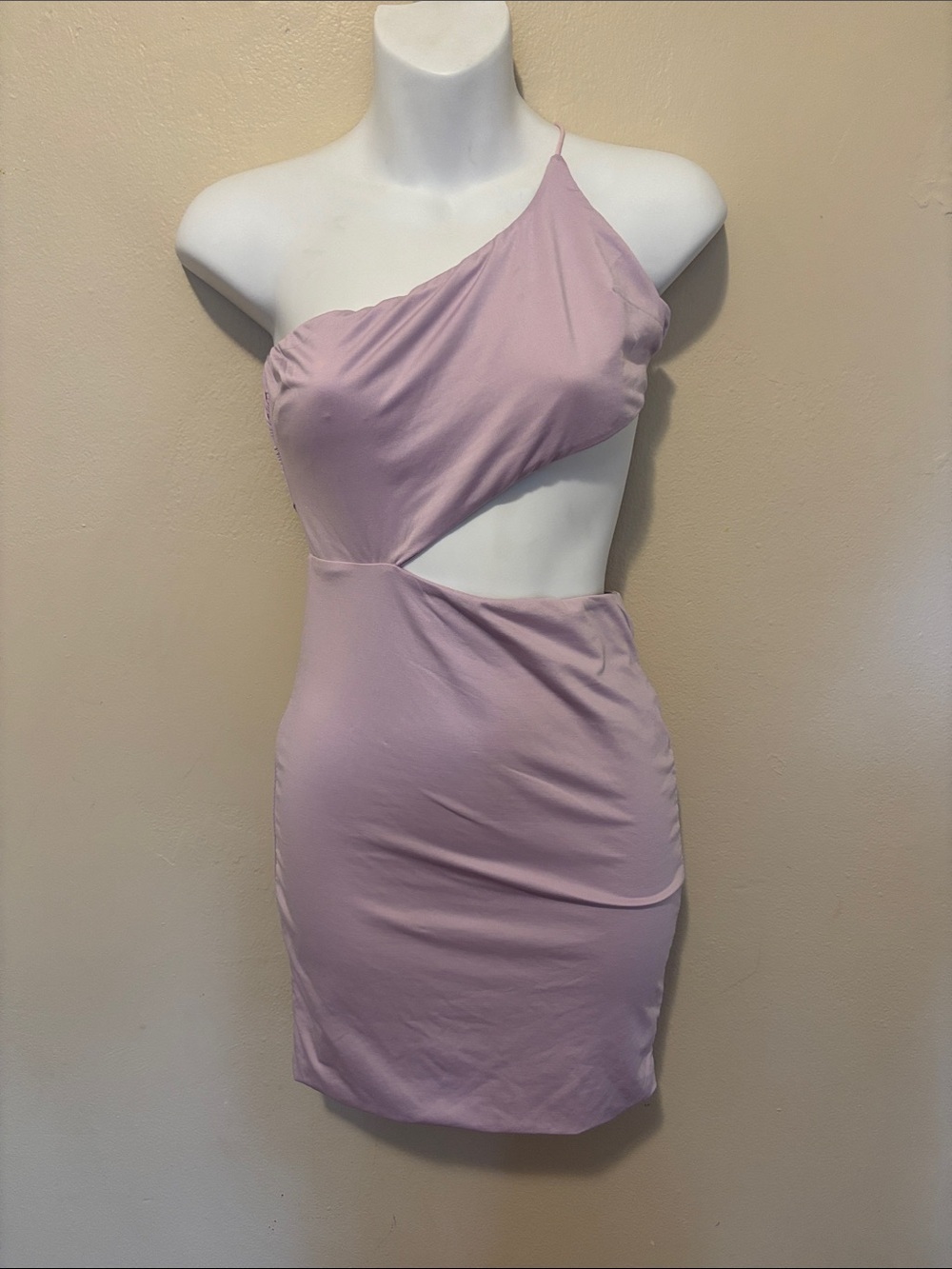 Princess Polly Lilac One-Shoulder Cutout Bodycon Dress